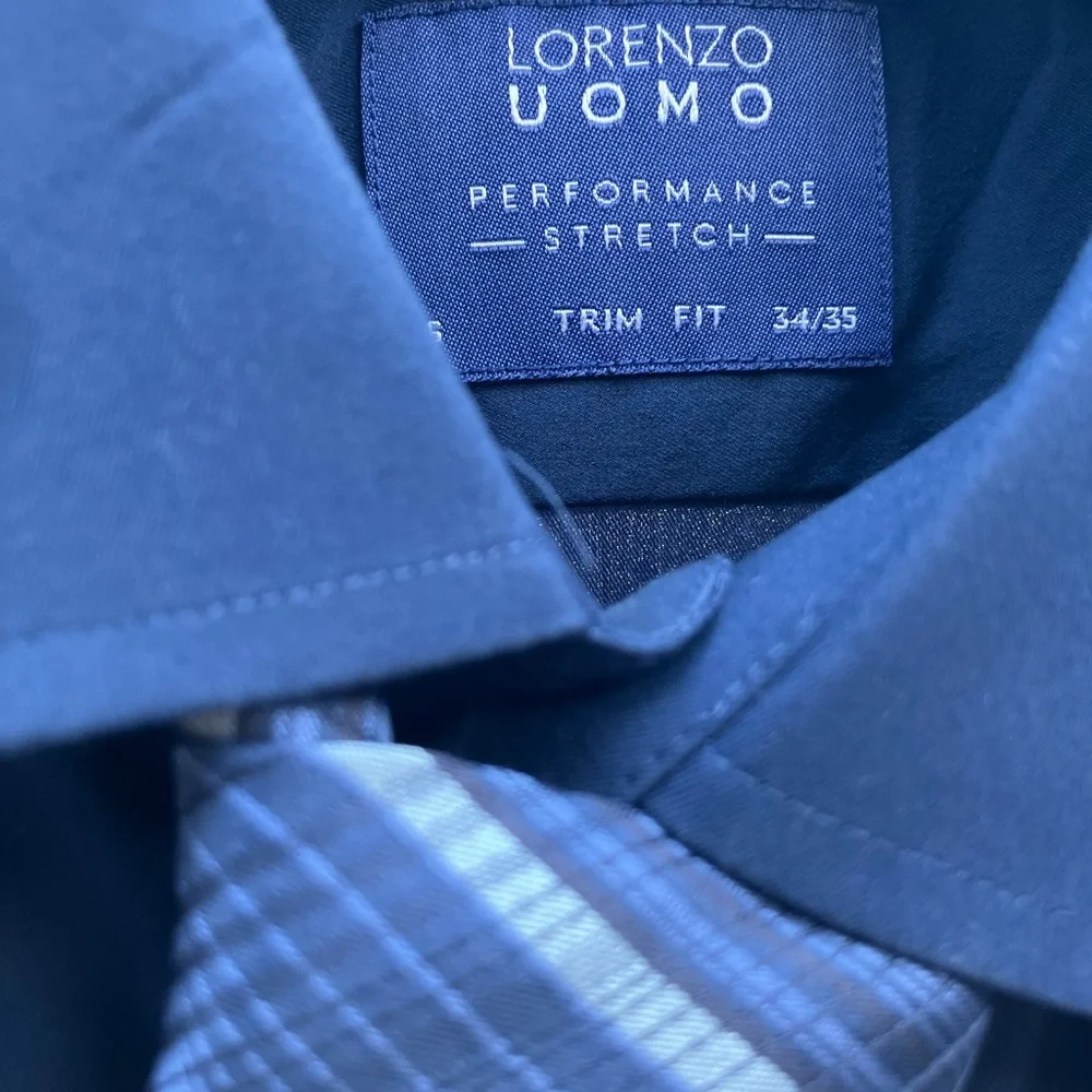 Lorenzo Uomo Mens Vest Shirt‎ Set Size M Blue John Varvatos Tie Performance